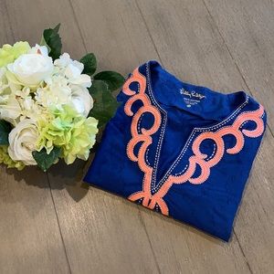 Lilly Pulitzer Embellished Cotton Tunic sz XS